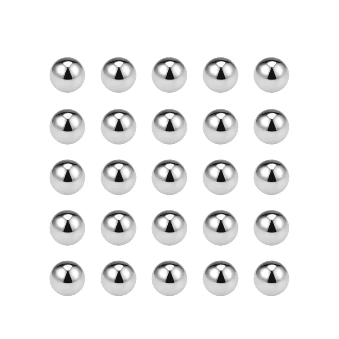 Set of 25 Precision Balls 6mm Solid Chrome Steel G10 for Bearings
