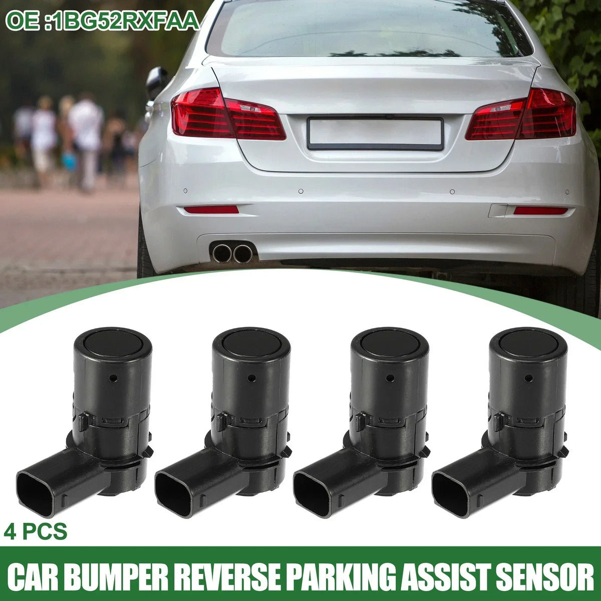 4pcs Park Assist Sensors Set for Rear Bumper - Dodge Caravan 2011-2020