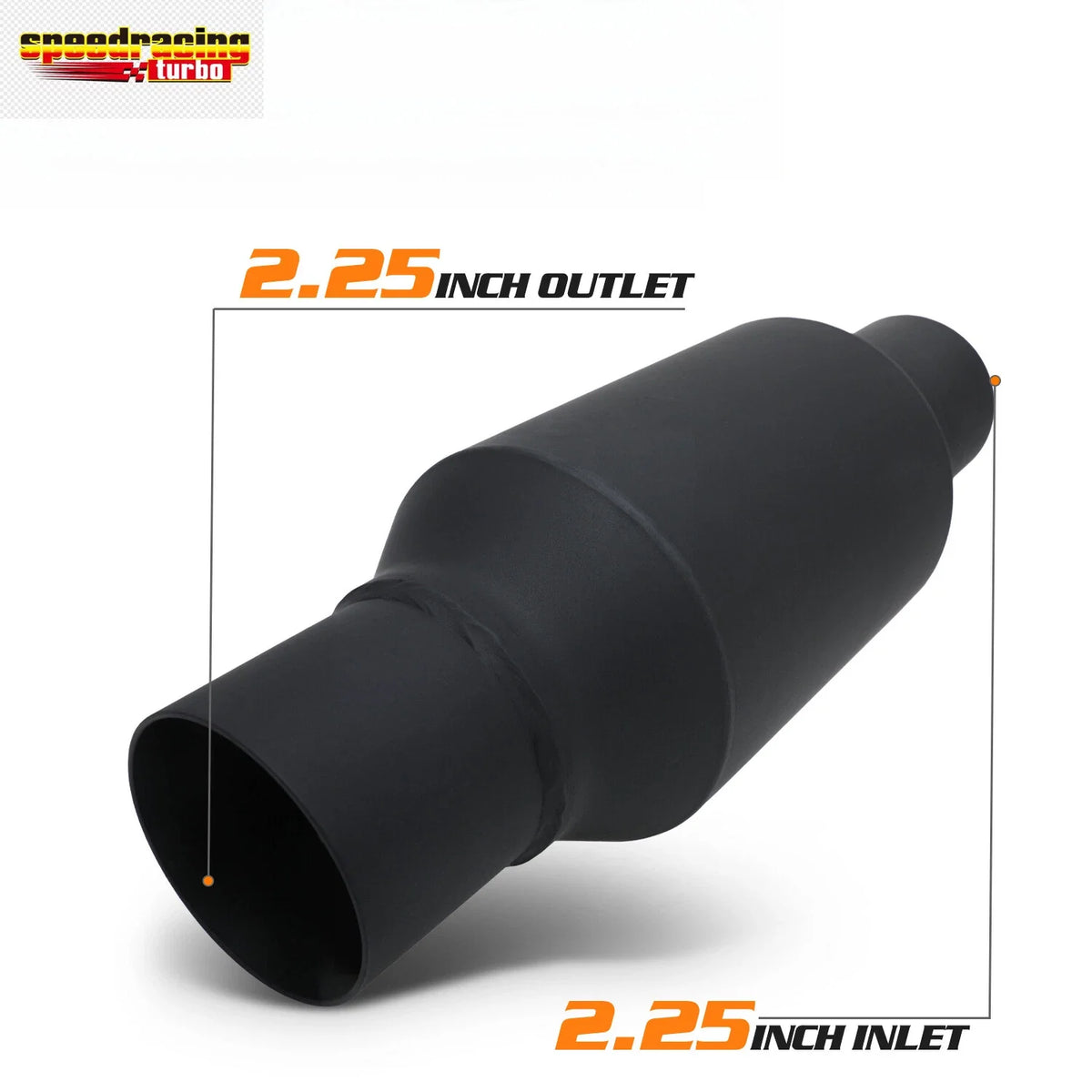 12" Straight-Through Exhaust Muffler for Universal (Fits )