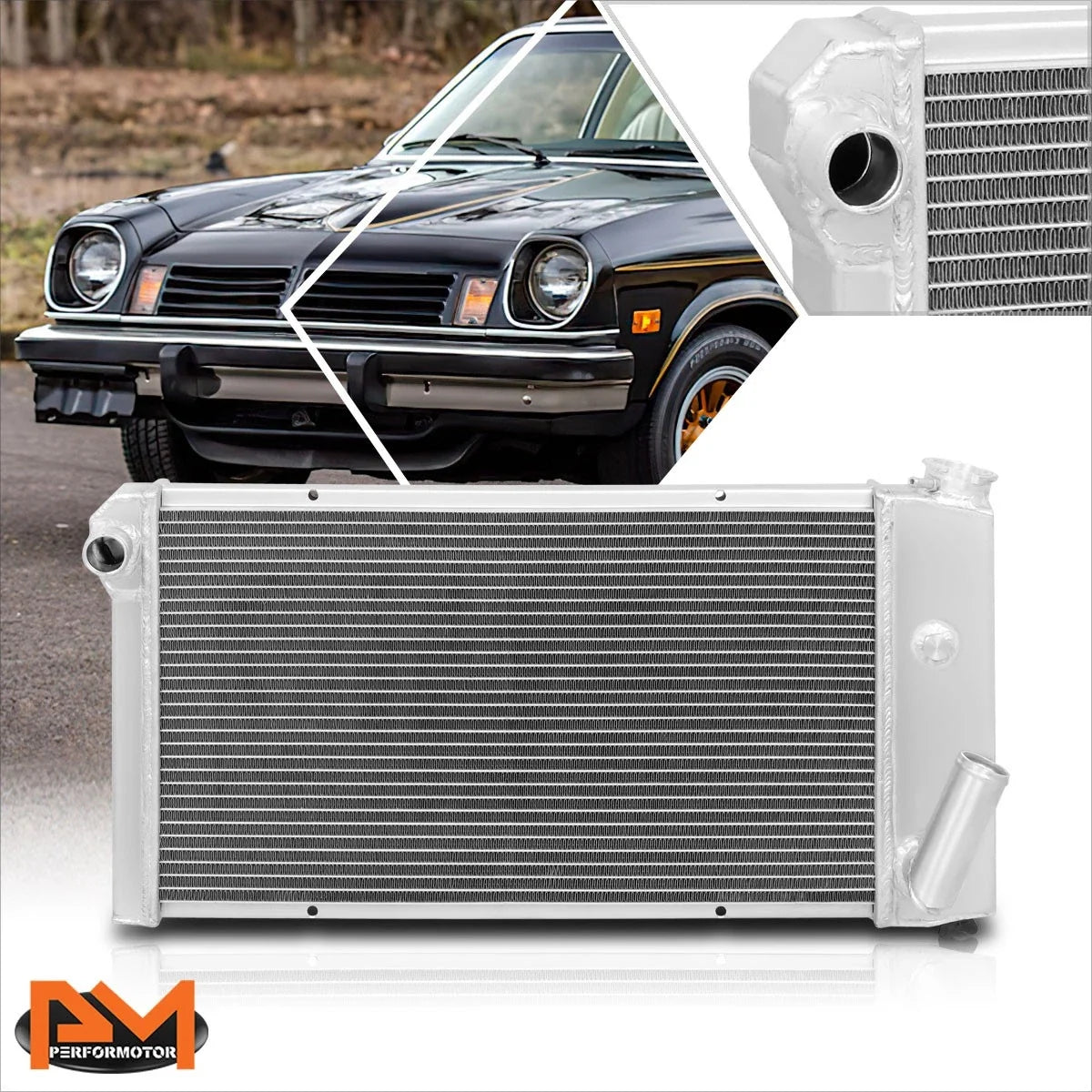 Radiator 3-Row Aluminum for Pontiac Astre / Chevy Vega (1971-1977)