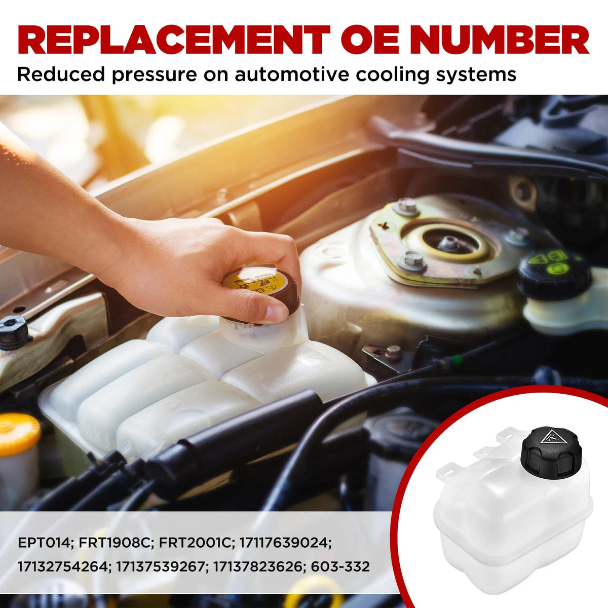Radiator Coolant Reservoir Tank for Mini Cooper 2007-2015