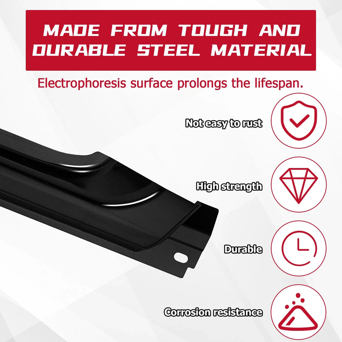Rocker Panel for Dodge Dakota (1997-2004) with Cab Corner