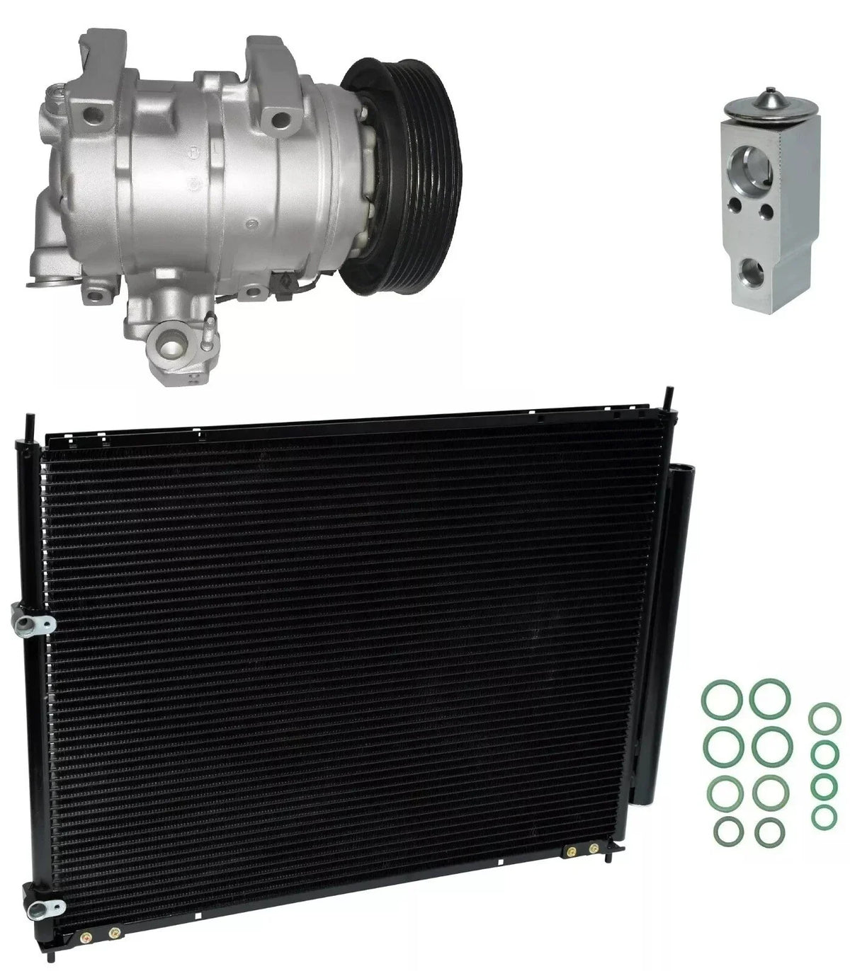 AC Compressor Kit with Condenser for Honda Ridgeline 3.5L (2012–2014)