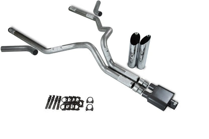 1 Chamber Muffler Dual Exhaust Kit - 3" for GMC Chevy 1500 (2007-2014)