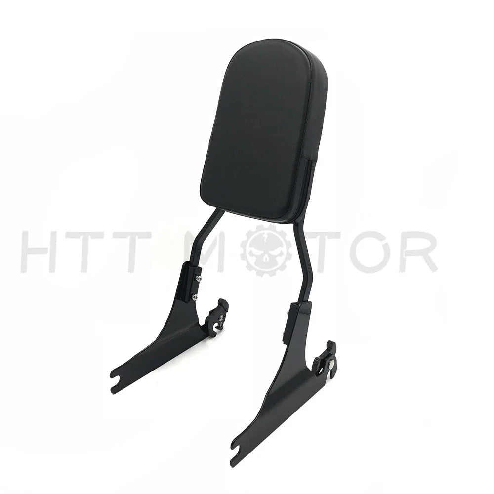 Gloss Black Sissy Bar Backrest Detachable for Harley FLST FLSTSC 2005-Present