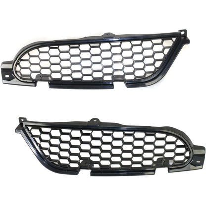 Set of 2 Grilles for Mitsubishi Eclipse (2006–2008) Left & Right Black Plastic