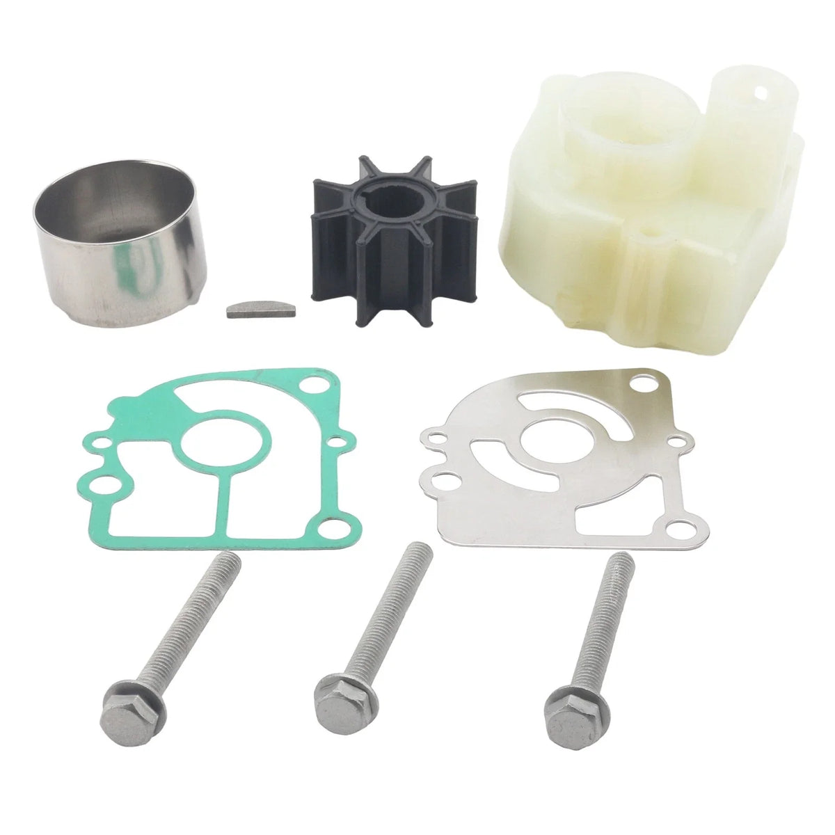 Water Pump Impeller Repair Kit for Mercury Mariner 15 HP (4-Stroke) (2006–2008)