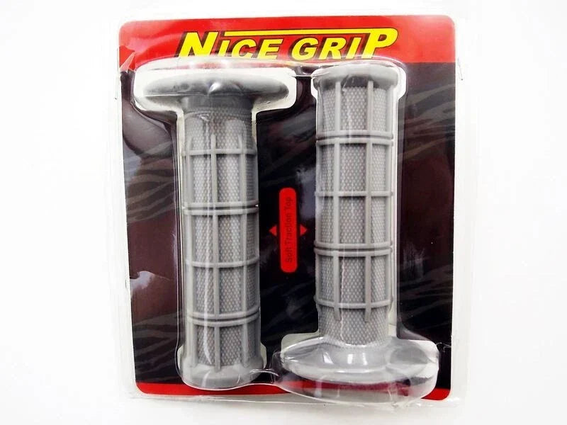 Hand Grip Set in Grey (Left & Right) for Kawasaki KX125