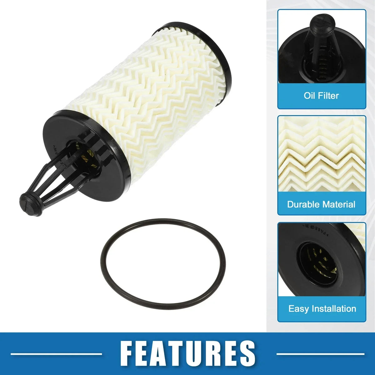 Engine Oil Filter with O Ring for 2015-2023 Mercedes-Benz C300