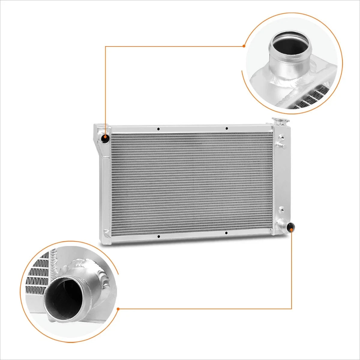 3-Row Aluminum Radiator for Chevy/GMC C/K-Series Pickup (1967–1972)