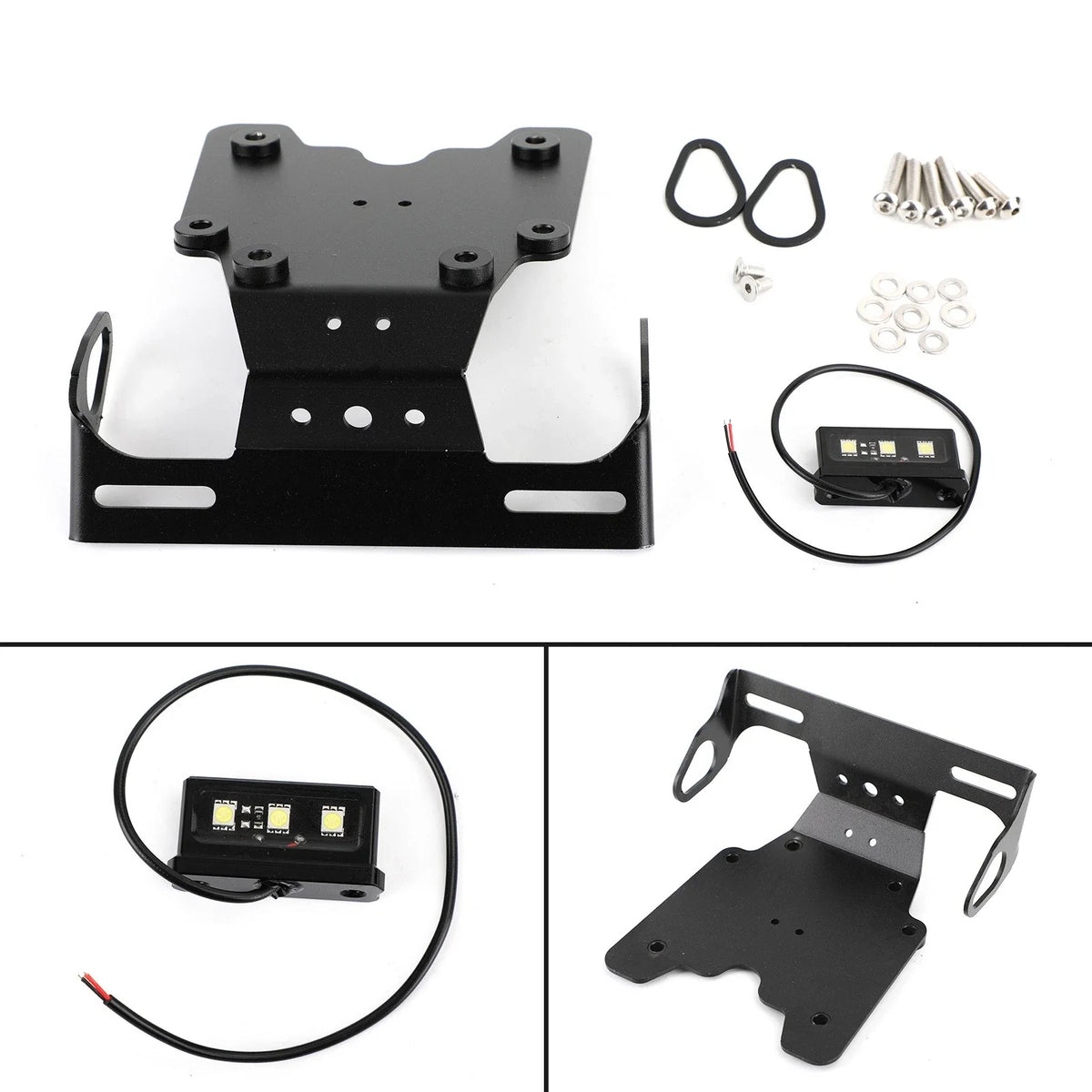 Aluminum License Plate Holder Frame for Yamaha Tenere 700 (2019–2021)