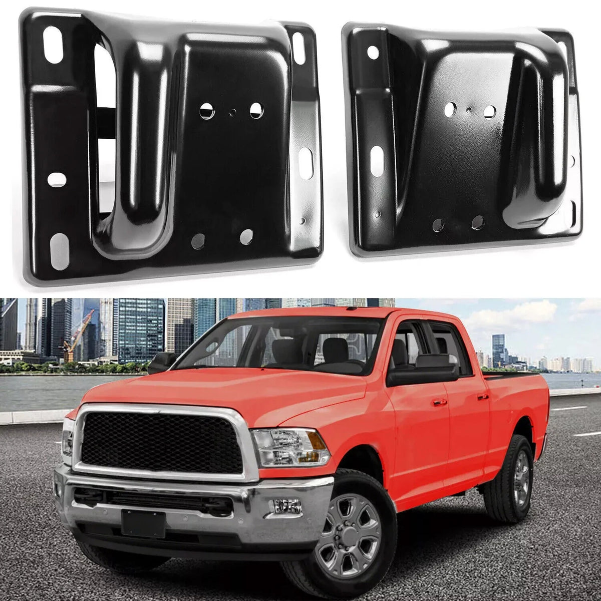 Bumper Bracket Mount Kit - Front Steel for Dodge Ram 2500/3500 2010-2018
