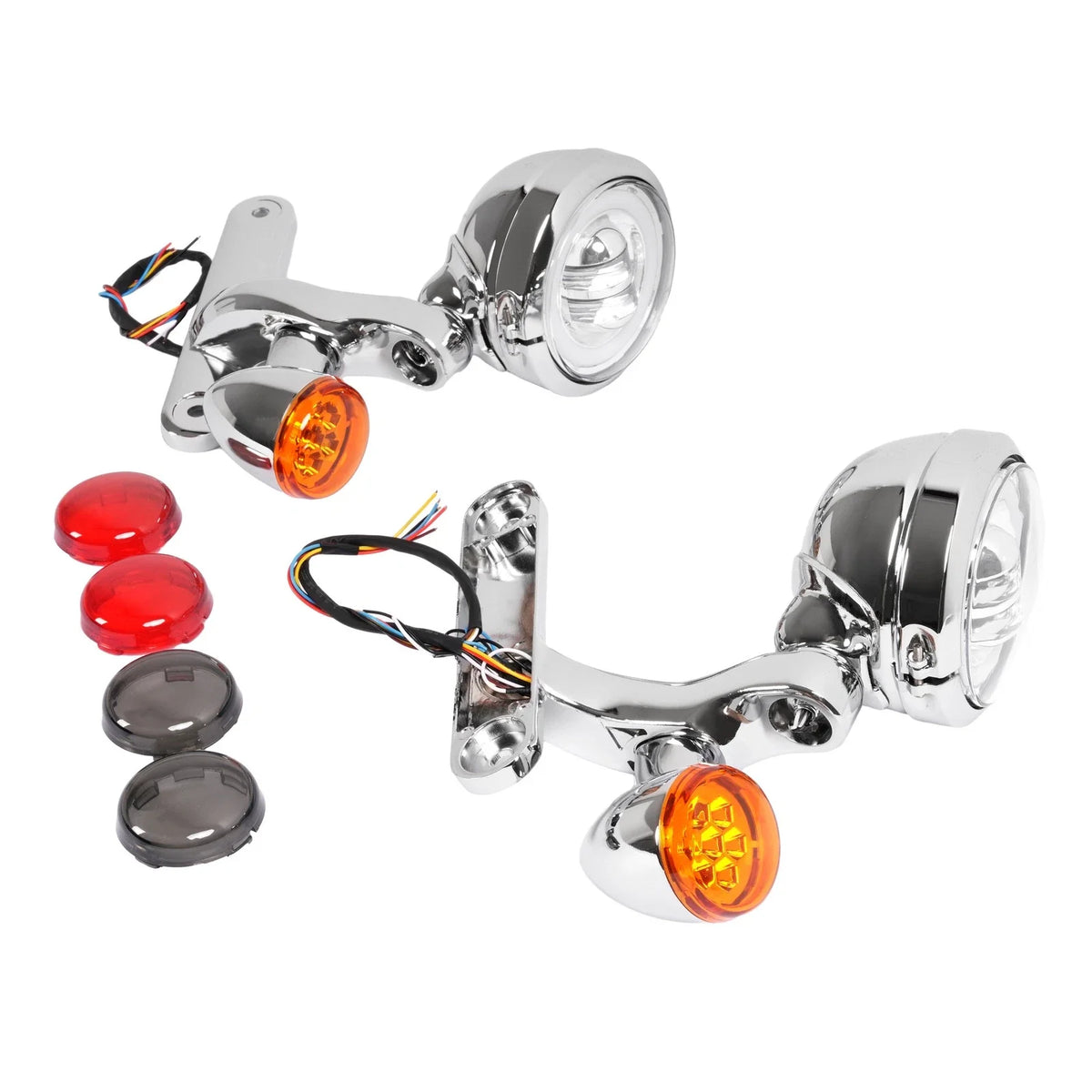 LED Fog Light Bracket for Harley Electra Glide FLHX, Street Glide FLHR