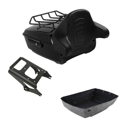 Trunk Backrest Pad Mount Rack for Harley Touring (2009-2013)