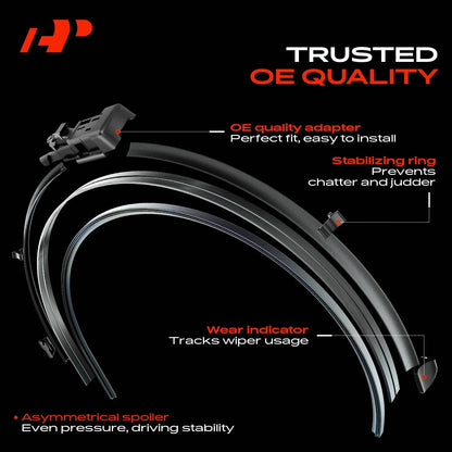 2-Pack Windshield Wiper Blades for Lincoln Ford Taurus