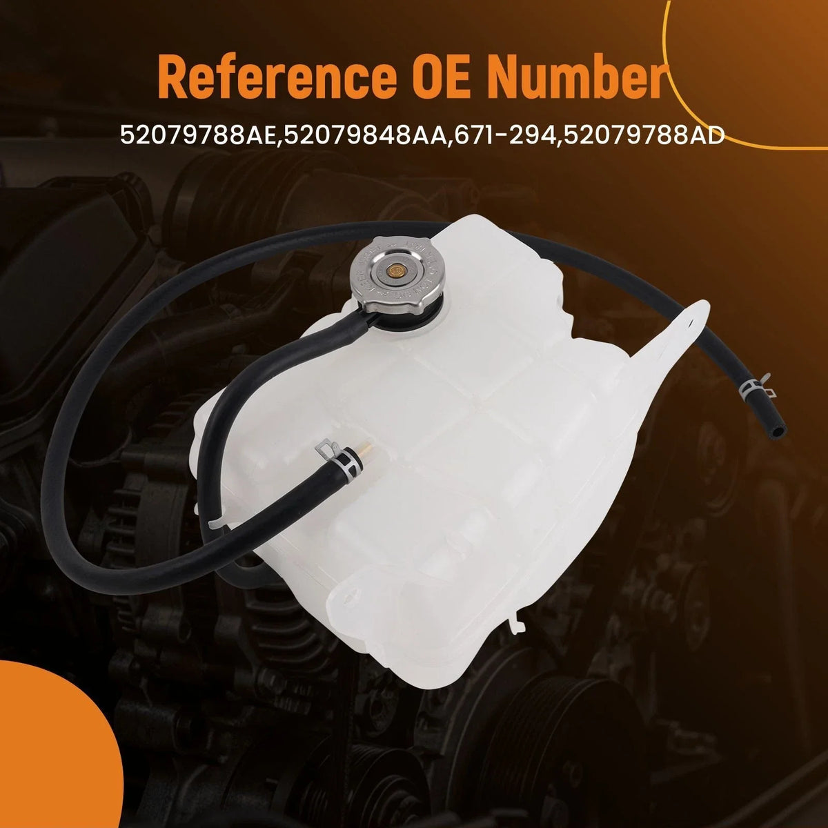 Coolant Overflow Container for Jeep Liberty (2002–2007) 52079788AE 603-319