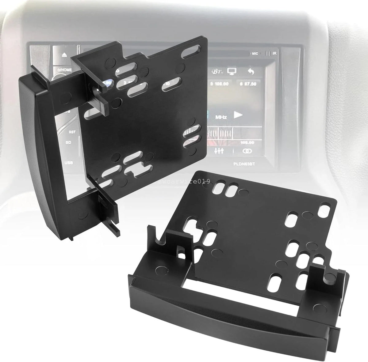 Mounting Bracket Set for Chrysler Jeep Dodge 2 Din Stereo