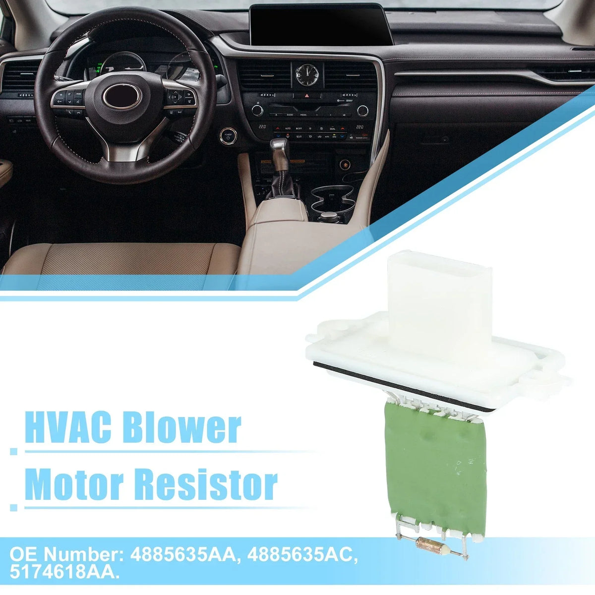 HVAC Blower Motor Resistor Replacement for Dodge Durango 2003-2009