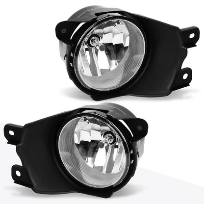 Clear Lens Front Bumper Fog Lights + Switch for Sequoia (2008–2016)