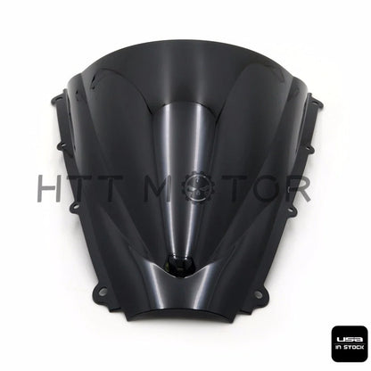 Black Double Bubble Windscreen for Triumph Daytona 675 2006-2008