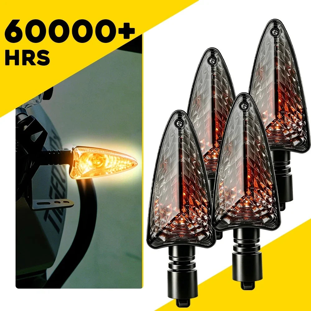 4X Smoke Lens Indicator Lights for Triumph Daytona 675 (2006-2017)