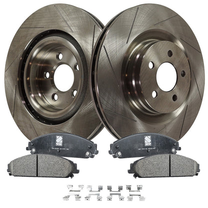 Brake Disc Rotors and Pads Kit for Chrysler 300 Dodge Charger (2016)