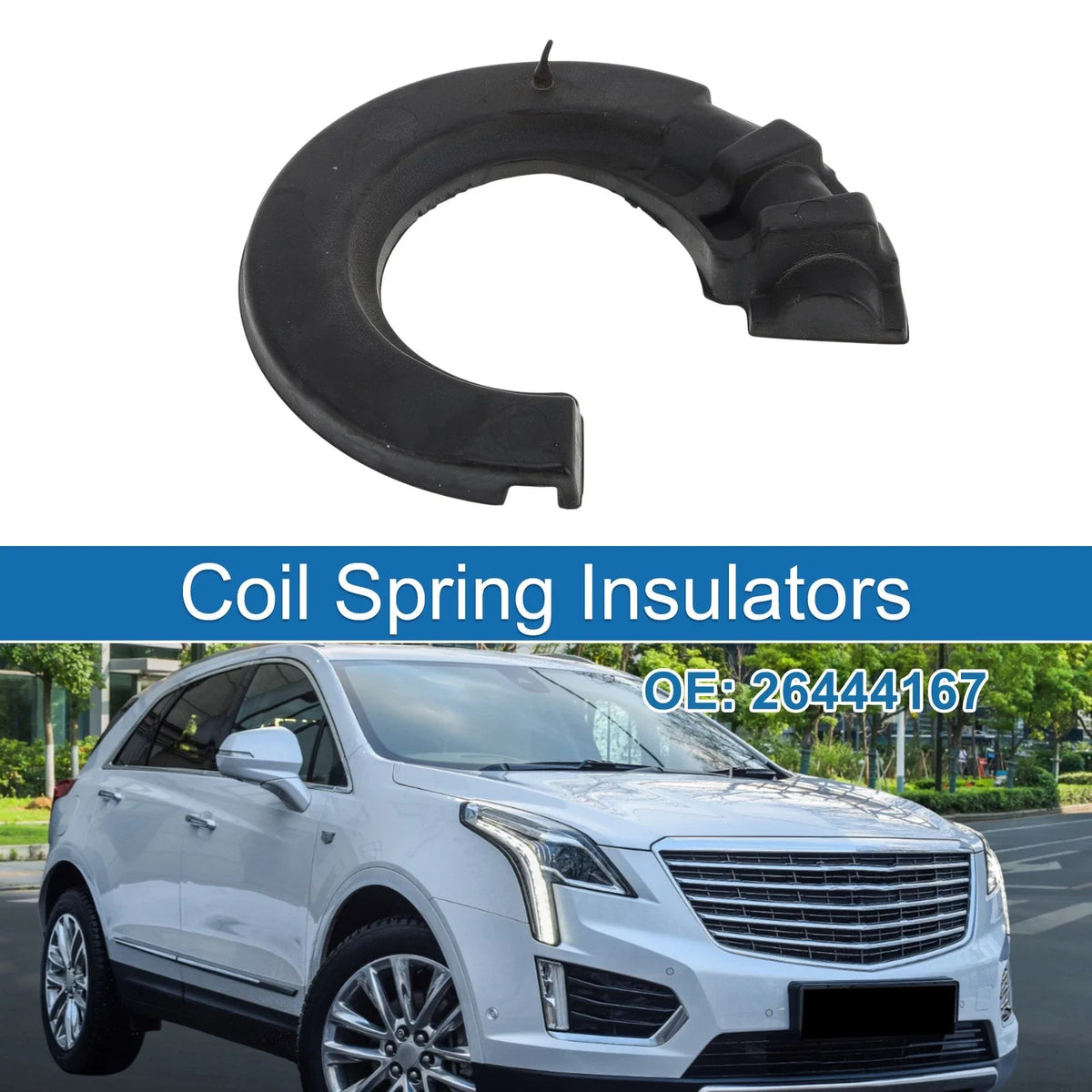 Lower Coil Spring Insulator No. 26444167 for Cadillac XT5 (2017–2019) Rubber