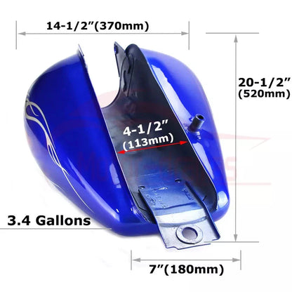 3.4 Gallon Fuel Tank for Honda CMX250 Rebel (1985–2016)