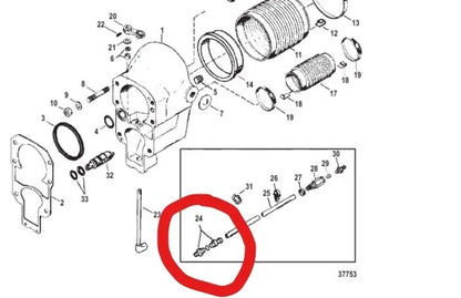 Speedometer Connector Kit 815956A1 for MerCruiser Alpha One (1983-1996)