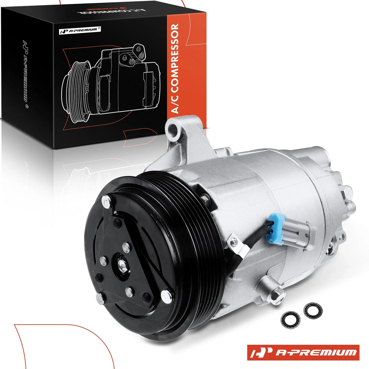 A/C Compressor with Clutch for Chevy Impala (2004–2005) Buick LaCrosse (2005–2009)