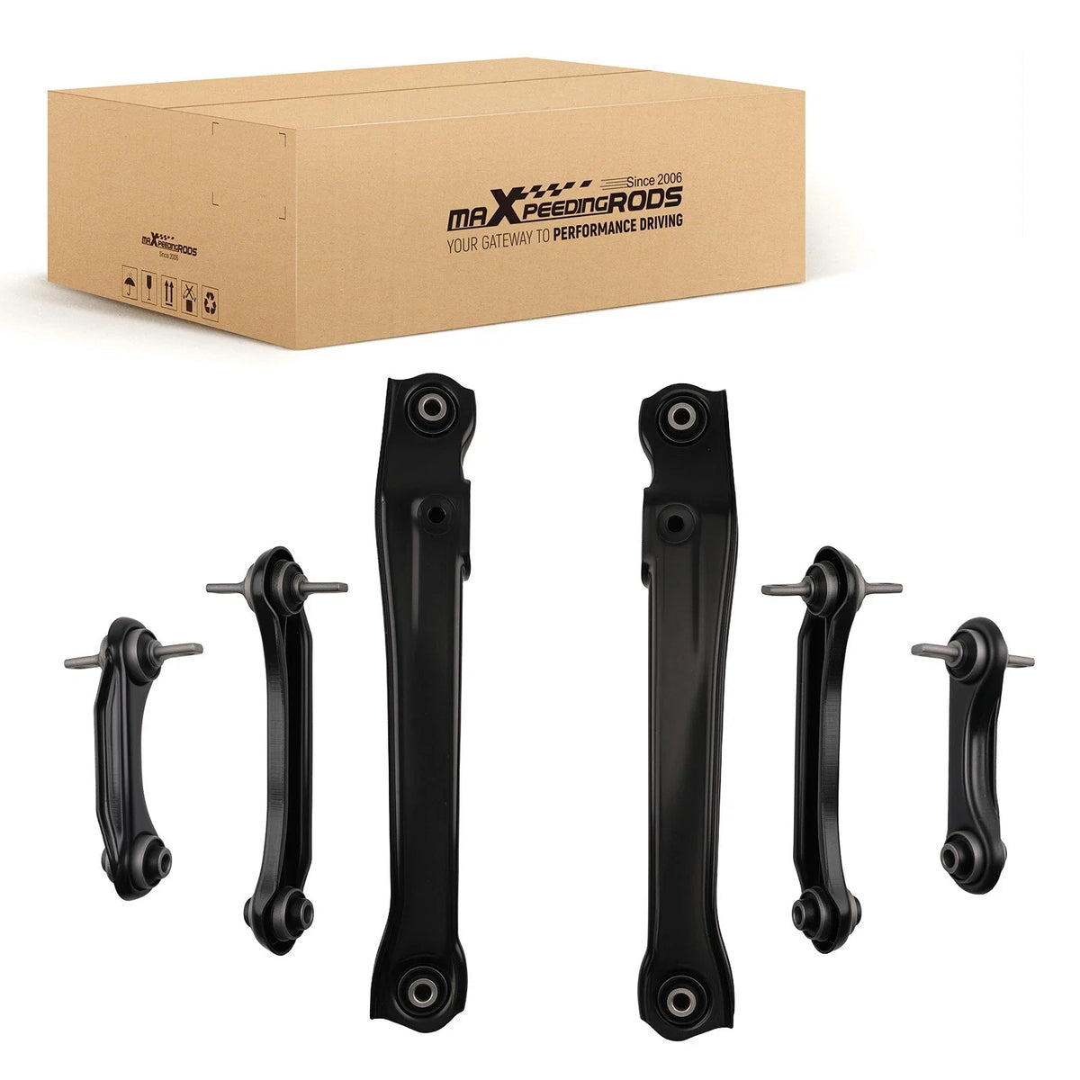 Set of 4 Rear Control Arms & Assist Link Kit for Mitsubishi Mirage (1993–2002)