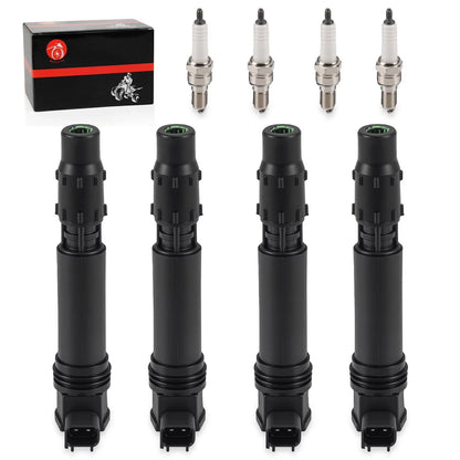 Set of 4 Ignition Coils and Iridium Spark Plugs for CBR1000RR 2004-2007