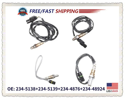 4X Oxygen Sensor for BMW 335i (2007–2010) Upstream & Downstream