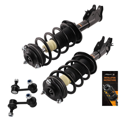 Quick Struts Front Set w/Sway Bar Links for Honda Civic 2006-2011