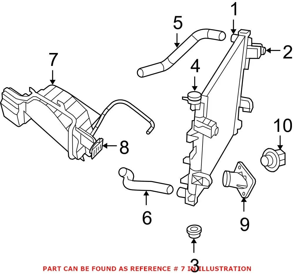 OEM Engine Coolant Reservoir for Dodge Ram 1500 & 2500 (2002-2023)