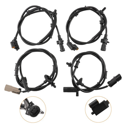 Set of 4 ABS Speed Sensors for Jeep Grand Cherokee (1999-2004)