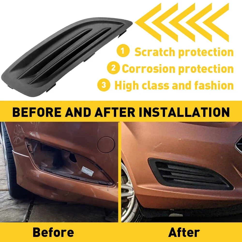 Left & Right Fog Light Covers for Ford Fiesta 2014–2019 - Set of 2