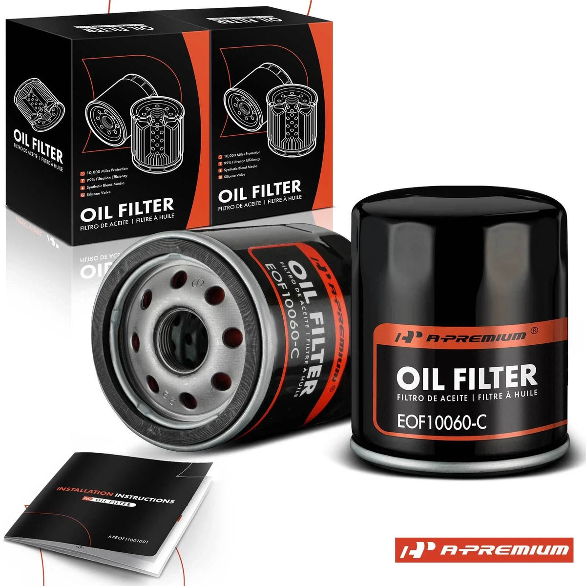 2X Engine Oil Filter for Jeep Grand Cherokee (2009–2010, 2014–2023)