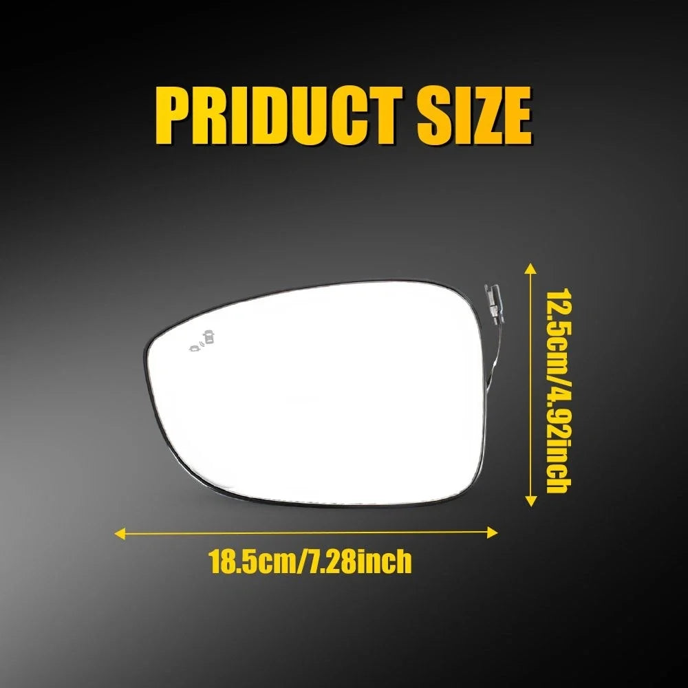 Side Mirror Glass Left Driver Heated for Honda Accord (2018-2025) Blind Spot