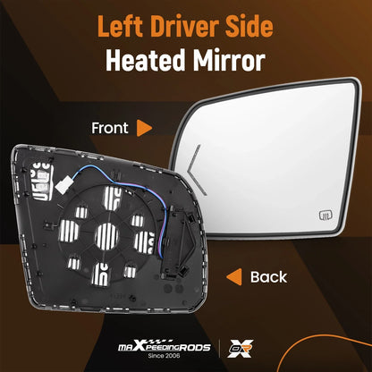 Left Side LH Mirror Glass for Toyota Sequoia Tundra (2007–2017) 87903-0C030