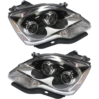 Driver & Passenger Headlights for GMC Acadia (2008–2012) Halogen, CAPA