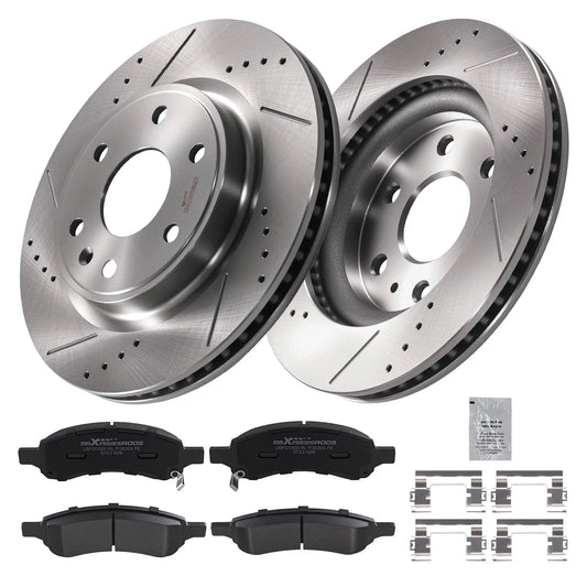 Front Brake Rotors & Pads Set for Buick Enclave (2008–2017), Saturn Outlook (2007–2010)