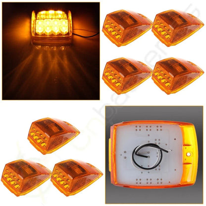 7pcs Amber 17LED Clearance Lights for Roof - Freightliner/Mack