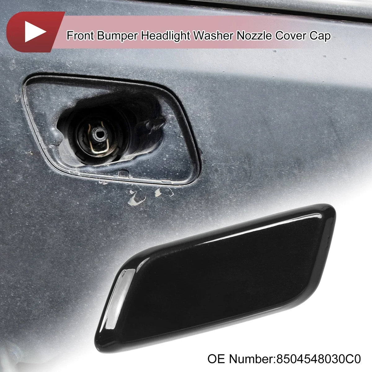 Washer Nozzle Cover Front Left for Lexus RX350 2012-2014 - Black