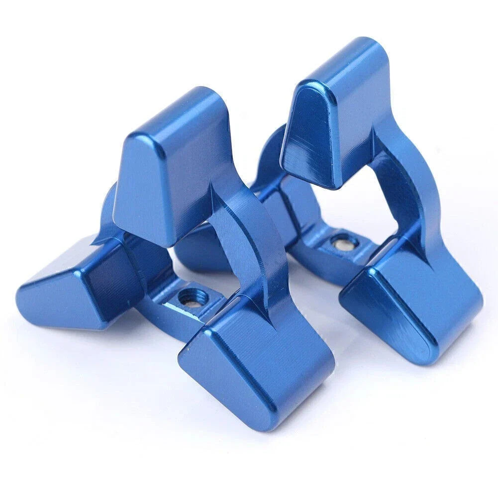 Universal Motorcycle Preload Adjusters 14mm CNC Anodized - Blue