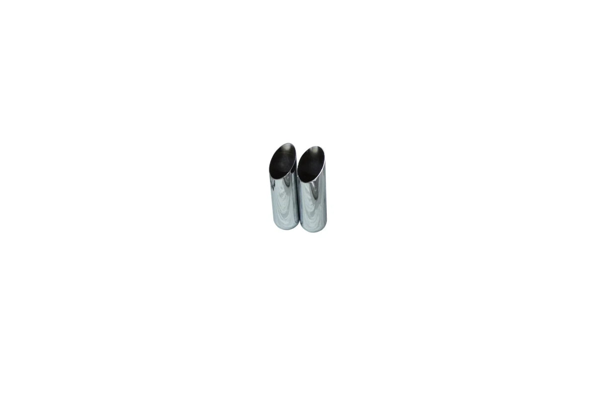 2.5" Dual Exhaust Kit for Ford F150 (2015–2020) - 1 Chamber Slash Tips