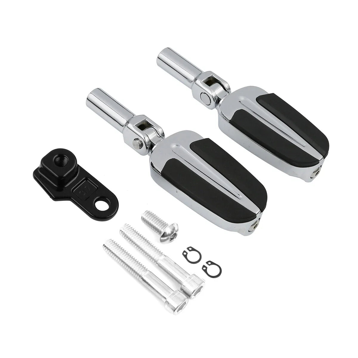 Chrome Footpeg Pedals for Harley Softail Slim (2012 to 2017)