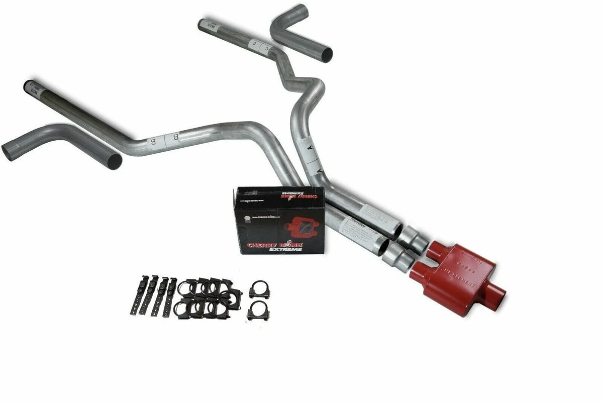 Dual Exhaust Kit for Ford F-150 (1998–2003) - Cherry Bomb Extreme Side Exit