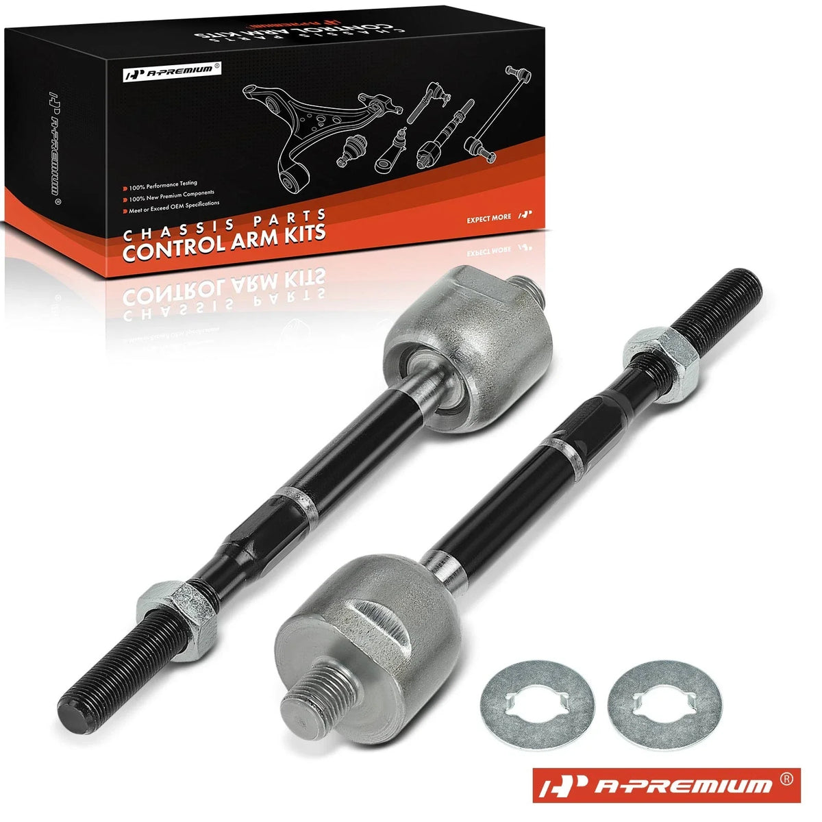 2X Front Inner Tie Rod Ends for Nissan Versa (2007–2014) Cube (2009–2014)