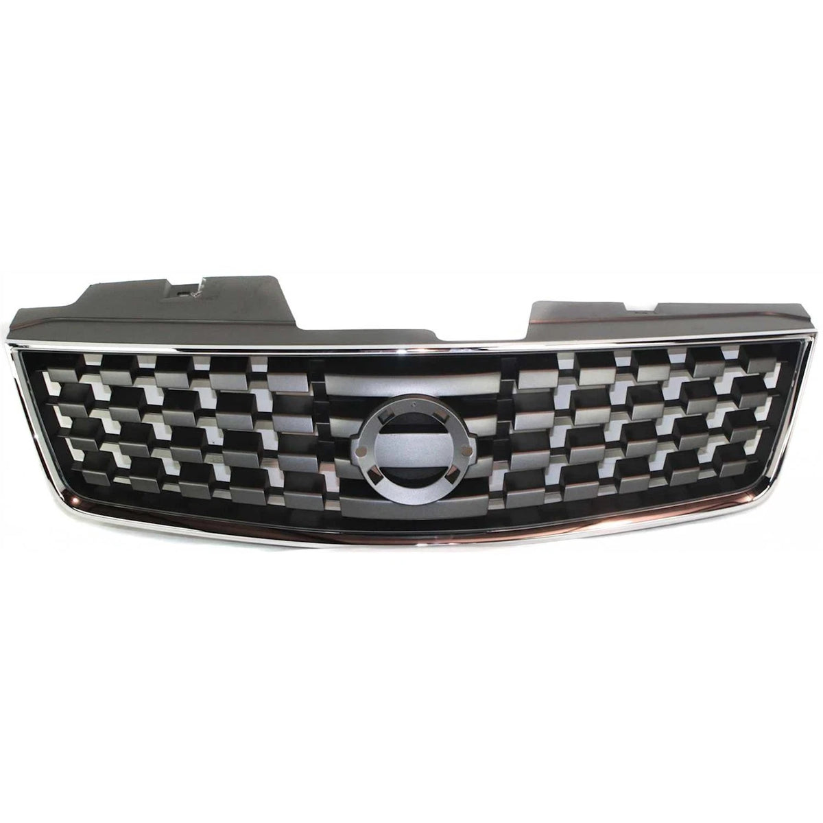 Grille for Nissan Sentra (2007–2009) Chrome Shell w/ Black Insert